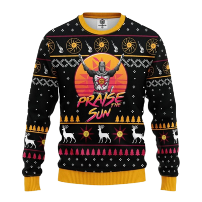 Dark Souls Praise the Sun New Trending Ugly Christmas Sweater