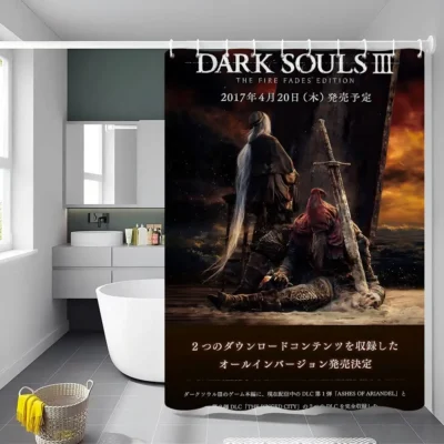 Dark Souls Bathroom Decor Shower Curtain