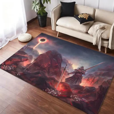 Dark Souls Obsidian Flame Rug
