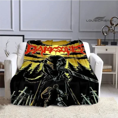 Vintage Dark Souls Red Logo Blanket