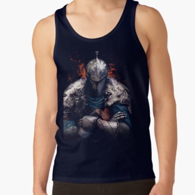 Cursed Armored Sentinel Bonfire Vigil In Forsaken Depths Tank Top