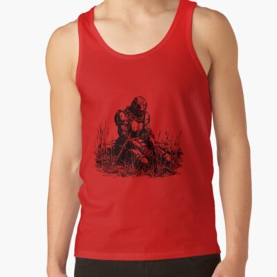 Knight Crusader Templar Armor Fight Warrior Medieval Tank Top