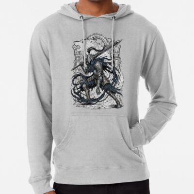 Dark Fantasy Abyss Knight Cursed Sword Wolf Sif Hoodie